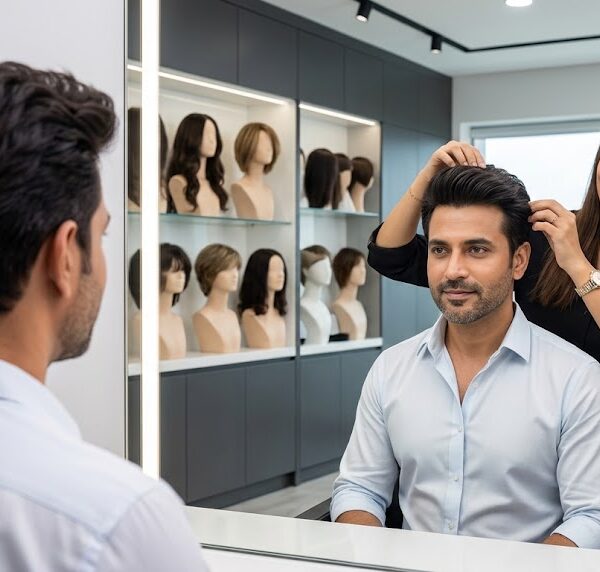 Natural looking hair replacement service with premium quality wigs in Guwahati